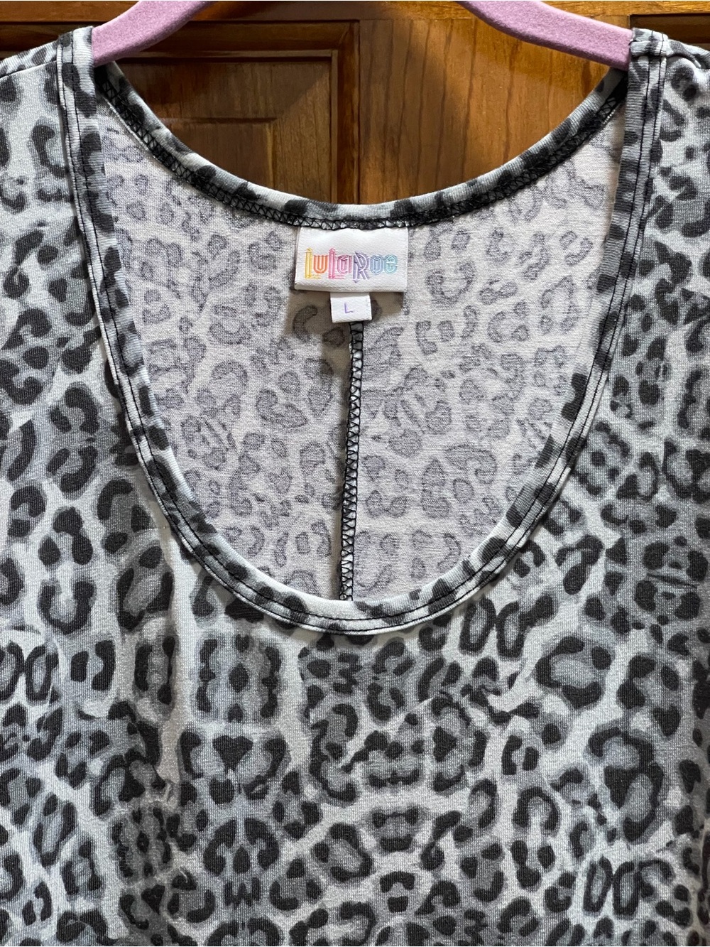 LuLaRoe Black and White Animal Print Maxi Dress - Picture 2 of 3